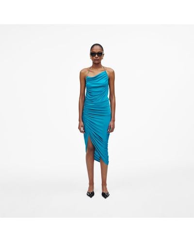 Marc Jacobs Fluid Draped Dress - Blue