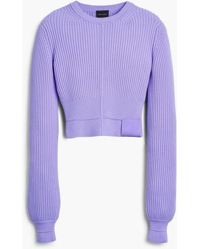 Marc Jacobs The Femme Crewneck Sweater - Purple