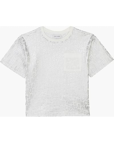 Marc Jacobs The Jumbled Monogram Metallic T-shirt - White