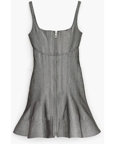 Marc Jacobs The Bustier Fluted Dress - Gray