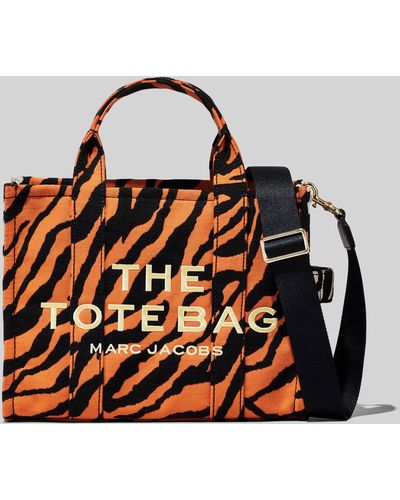 Marc Jacobs The Tiger Stripe Small Tote Bag - Orange