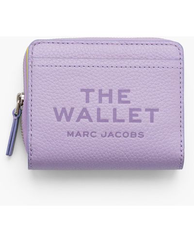 Marc Jacobs The Leather Mini Compact Wallet - Purple