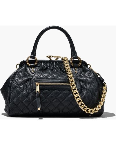 Marc Jacobs Re-edition Quilted Leather Stam Bag - Black