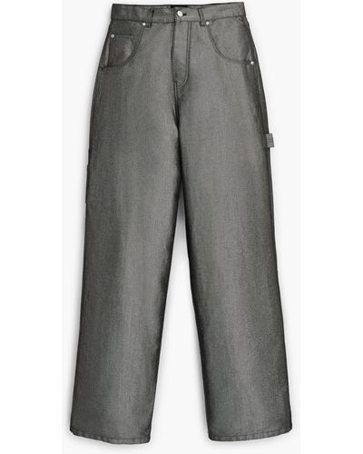 Marc Jacobs The Reflective Oversized Jeans - Gray