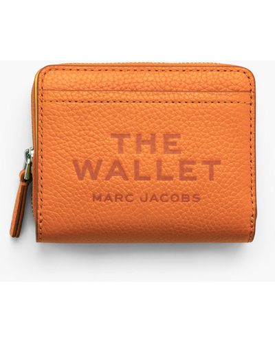 Marc Jacobs The Leather Mini Compact Wallet - Orange