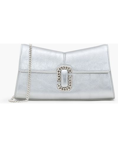 Marc Jacobs The Metallic St. Marc Convertible Clutch - White