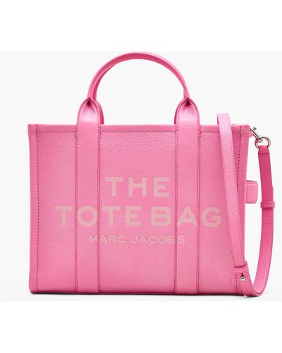 Marc Jacobs The Leather Medium Tote Bag - Pink