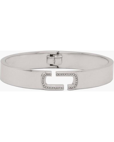 Marc Jacobs The J Marc Crystal Bangle - White