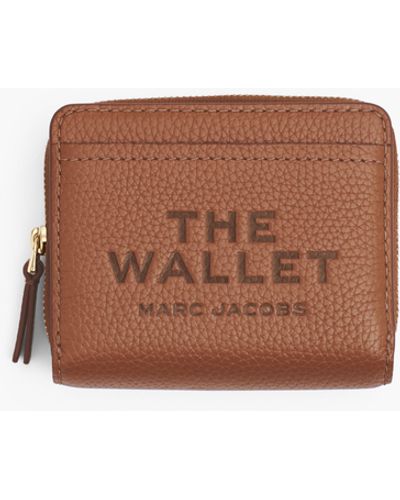 Marc Jacobs The Leather Mini Compact Wallet - Brown