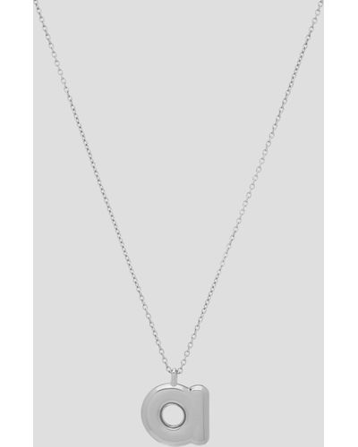 Marc Jacobs Bubbly A Pendant Necklace - Metallic