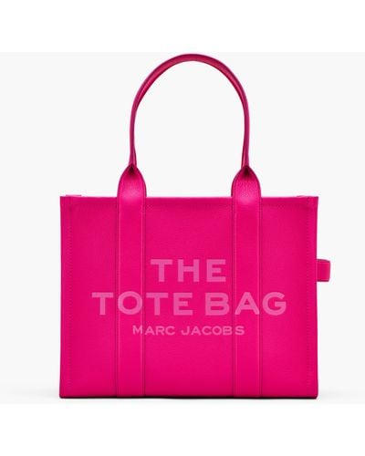 Marc Jacobs The Leather Large Tote Bag - Pink