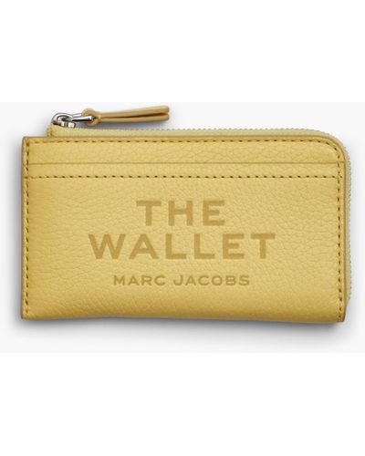 Marc Jacobs The Leather Top Zip Multi Wallet - Yellow
