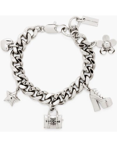 Marc Jacobs The Mini Icon Charm Bracelet - Metallic