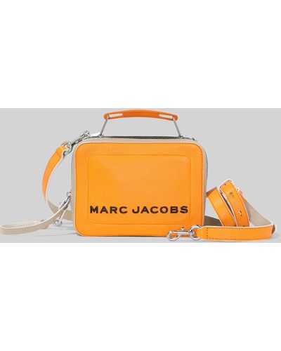 Marc Jacobs The Colorblock Textured Mini Box Bag - Orange