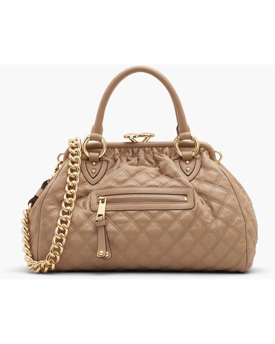 Marc Jacobs Re-edition Quilted Leather Stam Bag - Natural