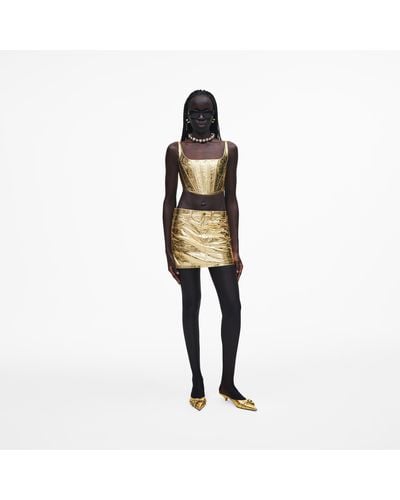 Marc Jacobs Metallic Mini Skirt