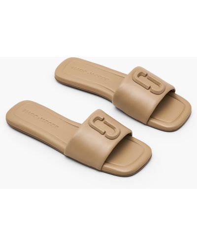 Marc Jacobs The J Marc Leather Sandal - Natural