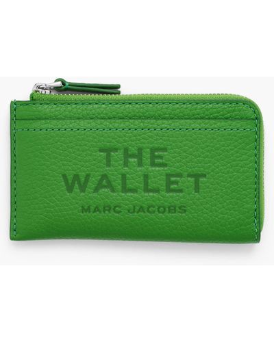 Marc Jacobs The Leather Top Zip Multi Wallet - Green