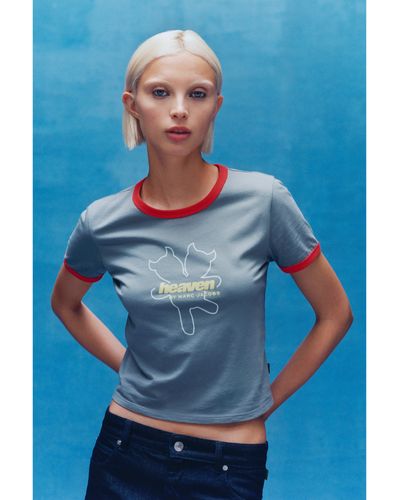 Marc Jacobs Heaven Logo Baby Tee - Blue