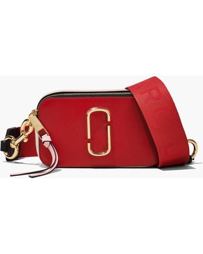 Marc Jacobs Snapshot Leather Cross-body Bag - Red