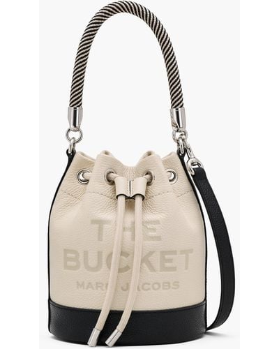 Marc Jacobs The Colorblock Leather Bucket Bag - Natural