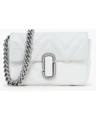 Marc Jacobs The Quilted Leather J Marc Shoulder Bag - White