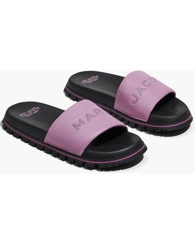 Marc Jacobs The Leather Slide - Purple