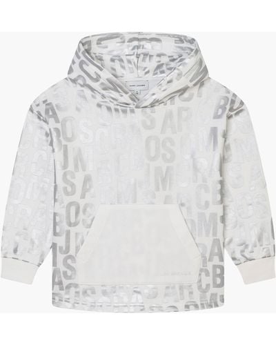 Marc Jacobs The Jumbled Monogram Metallic Sweatshirt - White