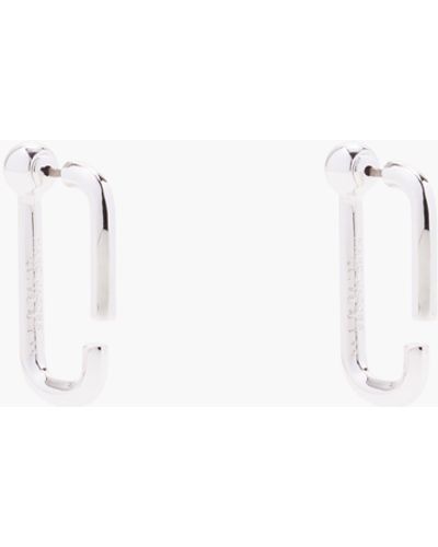 Marc Jacobs The J Marc Hoops - White
