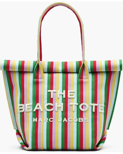 Marc Jacobs The Striped Jacquard Beach Tote Bag - Green