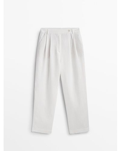 MASSIMO DUTTI Straight-leg pants for Women | Online Sale up to 69% off |  Lyst