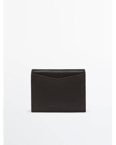 MASSIMO DUTTI Leather Wallet - White