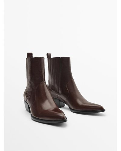 Brown MASSIMO DUTTI Boots for Women | Lyst