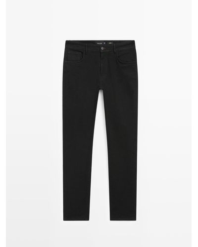 MASSIMO DUTTI Slim Fit Jeans - Black