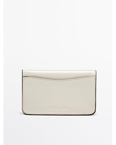 MASSIMO DUTTI Nappa Leather Wallet - Natural