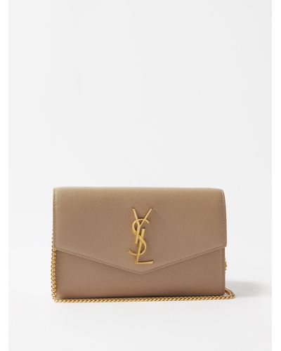 Saint Laurent Uptown Small Leather Clutch