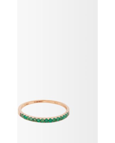 Rosa De La Cruz Emerald & 18kt Rose-gold Ring - Multicolour
