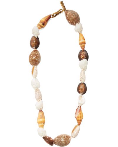 Prada shell necklace deals