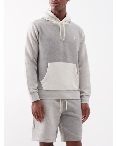 Polo Ralph Lauren Colour Block Long Sleeve Hooded Sweatshirt - Grey