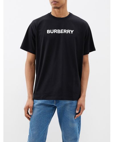 Burberry ハリストン オーバーサイズ コットンtシャツ - ブラック