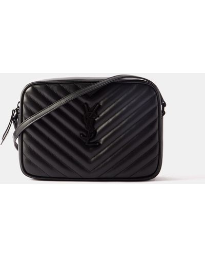 Grey Lou YSL-monogram quilted-leather cross-body bag