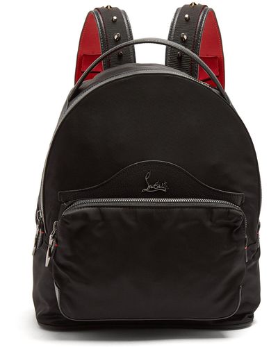 Christian Louboutin Backloubi Small Spike Embellished Backpack - Black