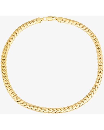 Fallon 18kt Gold-plated Snake-chain Necklace - Natural