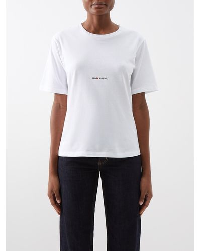 Saint Laurent コットンtシャツ - ホワイト