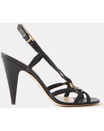 Gucci vernice Crystal Leather Sandals in White Lyst UK