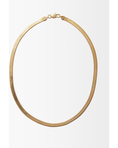 Fallon Hailey Medium 18kt Gold-plated Necklace - White