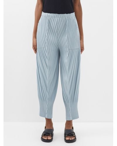 PLEATS PLEASE ISSEY LANTERN 3D Tapered Pants Bottoms PP51JF472 Light blue 2