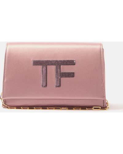 Tom Ford - Authenticated Clutch Bag - Cloth Pink Plain for Women, Good Condition
