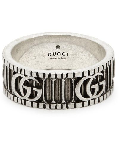 Gucci Bague à motif double g en - Multicolore