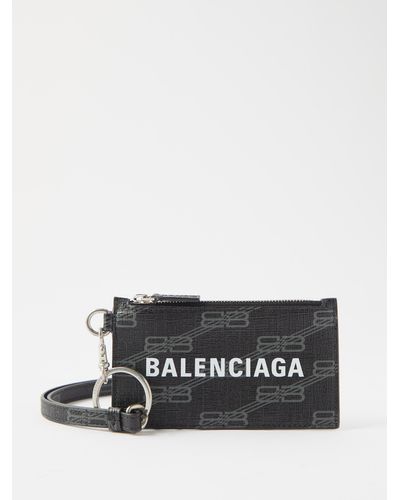 Balenciaga キャッシュ レザーカードケース - ホワイト